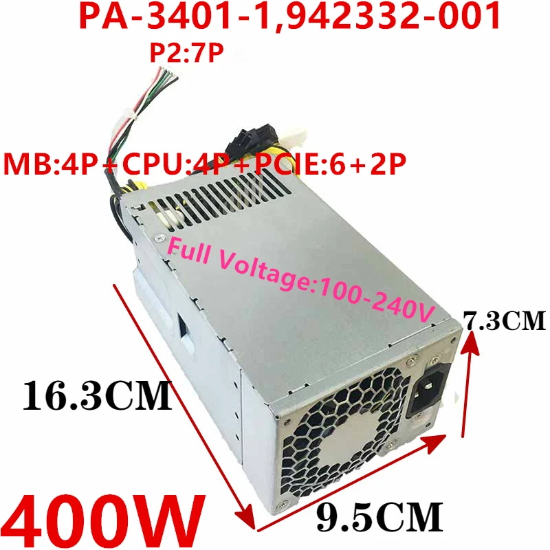 Новый оригинальный блок питания для HP 86 89 280 480 400 600 800G3 G4 G5 Вт PA 3401 1HA 942332 001 1