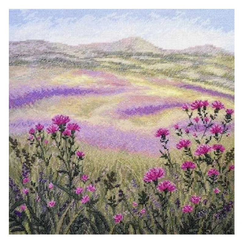 Золотая коллекция Набор для вышивки крестиком луг секреты весенние склоны цветы