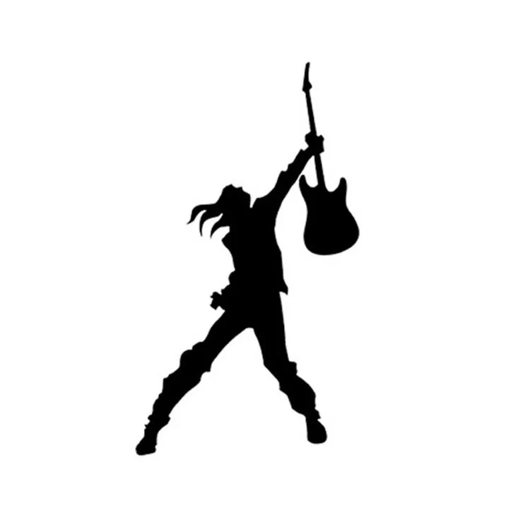 10*17 5 см музыкальная оконная наклейка для гитары электрогитары акустической бас