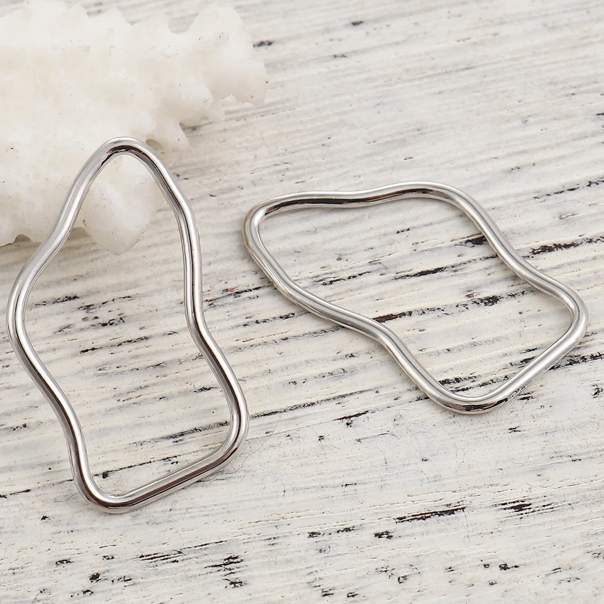 Doreen Box разъемы из цинкового сплава нерегулярные серебряные золотые/серебряные