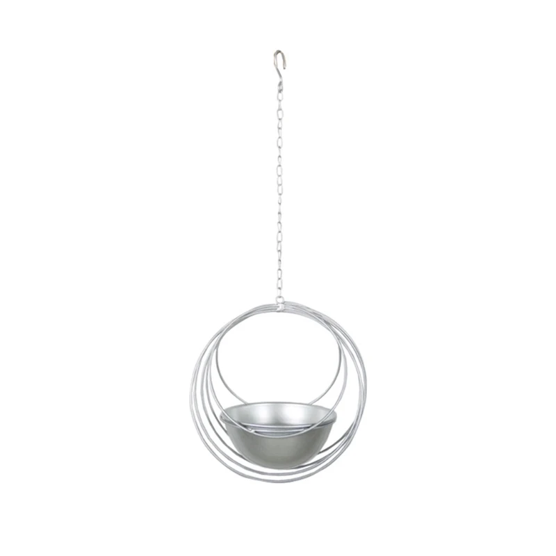 Геометрическая металлическая железная подвесная корзина для растений