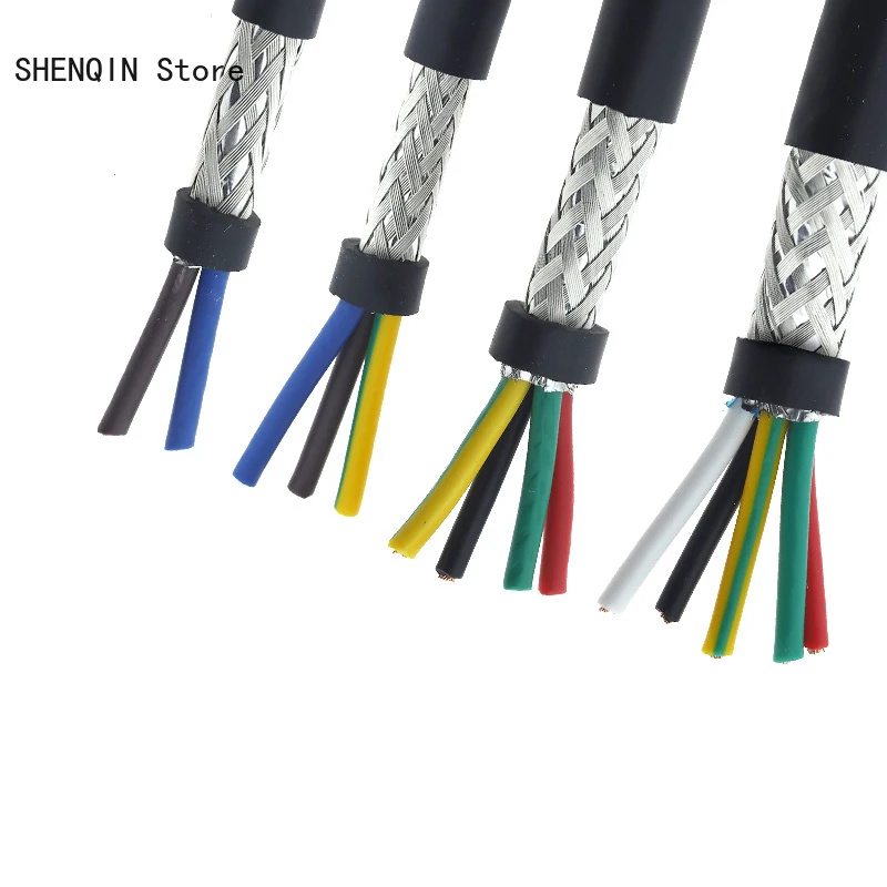20AWG 2/3/4/5 сердечник экранированный кабель 5 м гибкий провод с ПВХ-изоляцией TRVVP