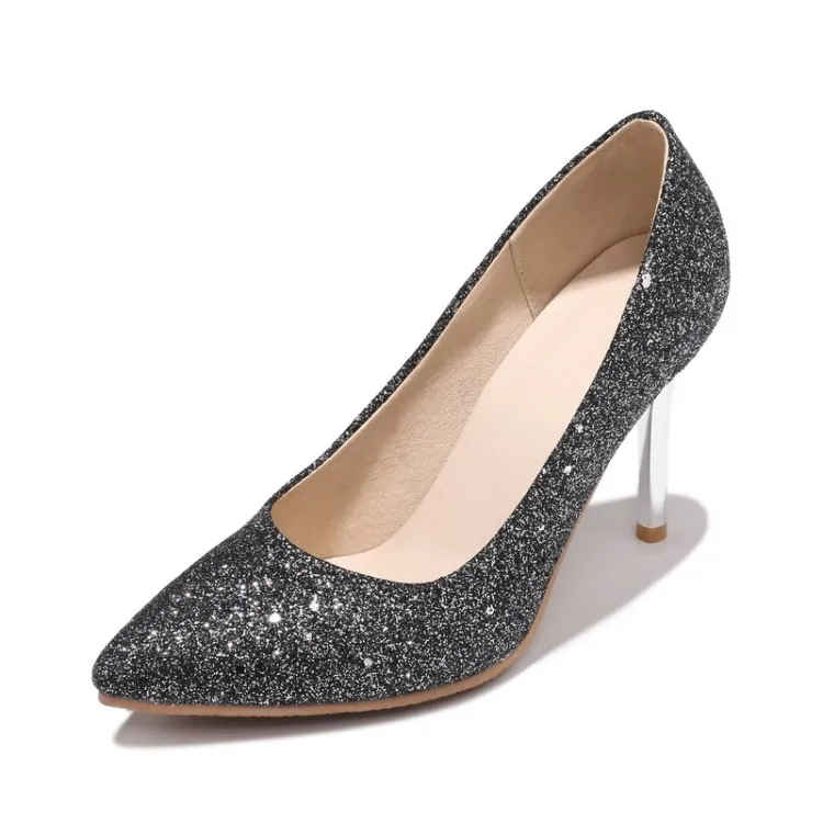 Женские туфли на высоком каблуке большие размеры 14 15 16 17 лодочки с острым носком