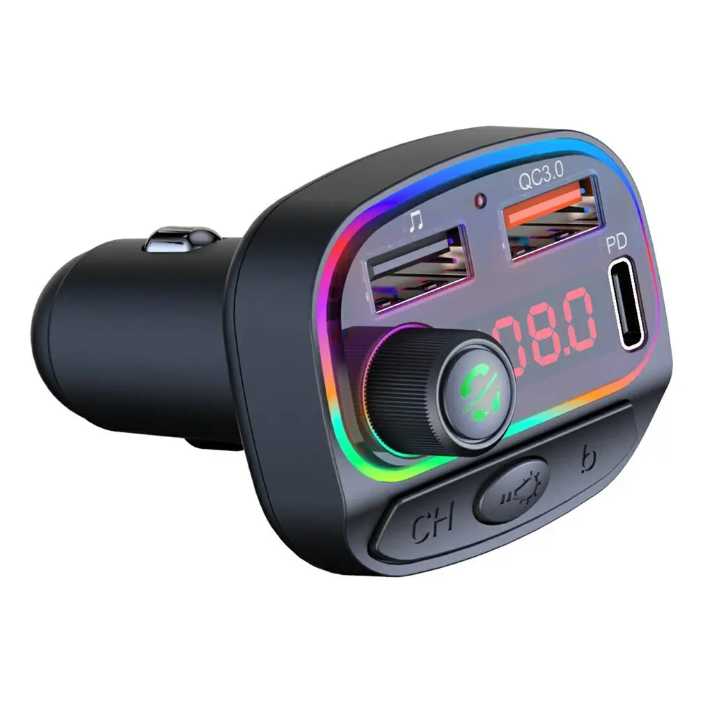 

Автомобильный MP3-плеер, 5,0 FM-передатчик, USB Type-c, поддержка быстрой зарядки