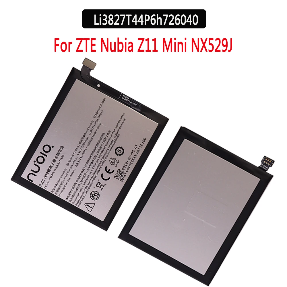 Фото Оригинальный аккумулятор 3 85 В 2830 мАч Li3827T44P6h726040 для ZTE Nubia Z11 Mini NX529J | Мобильные