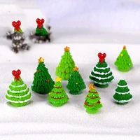 10pcs christmas tree decoration miniature ornament decorations for home garden miniature statue diy resin crafts toy ornaments