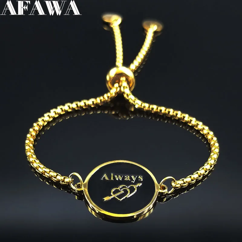 2 шт. 2020 модные массивные браслеты из нержавеющей стали FOREVER парные золотистые