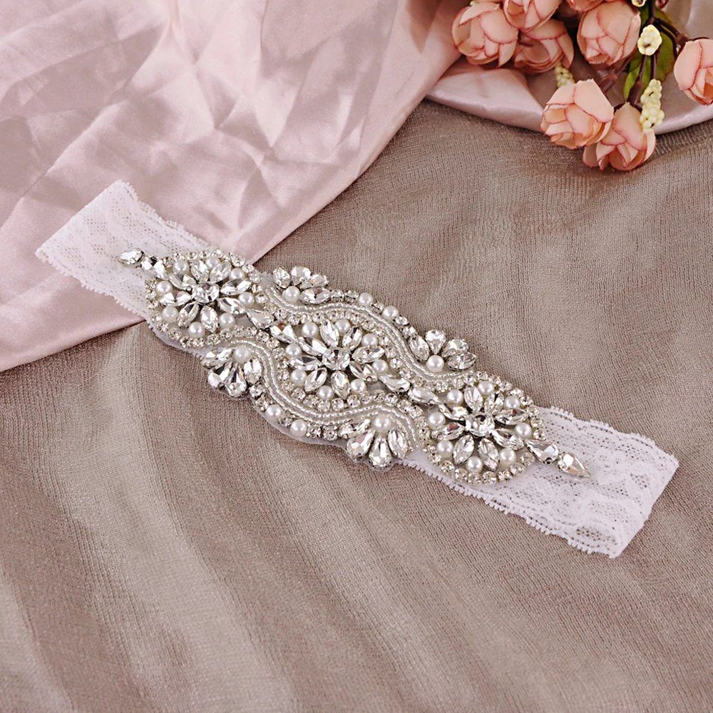 

Sexy Bridal Garter Lady Lingerie Garter Rhinestone Lace Garter Belt Legs Ring Harness Women Belt Wedding Garter For Bride