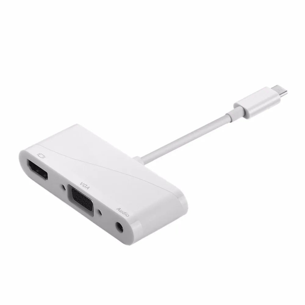 Высококачественный USB 3 1 тип-c к HDMI VGA Аудио HD адаптер высокой четкости конвертер с