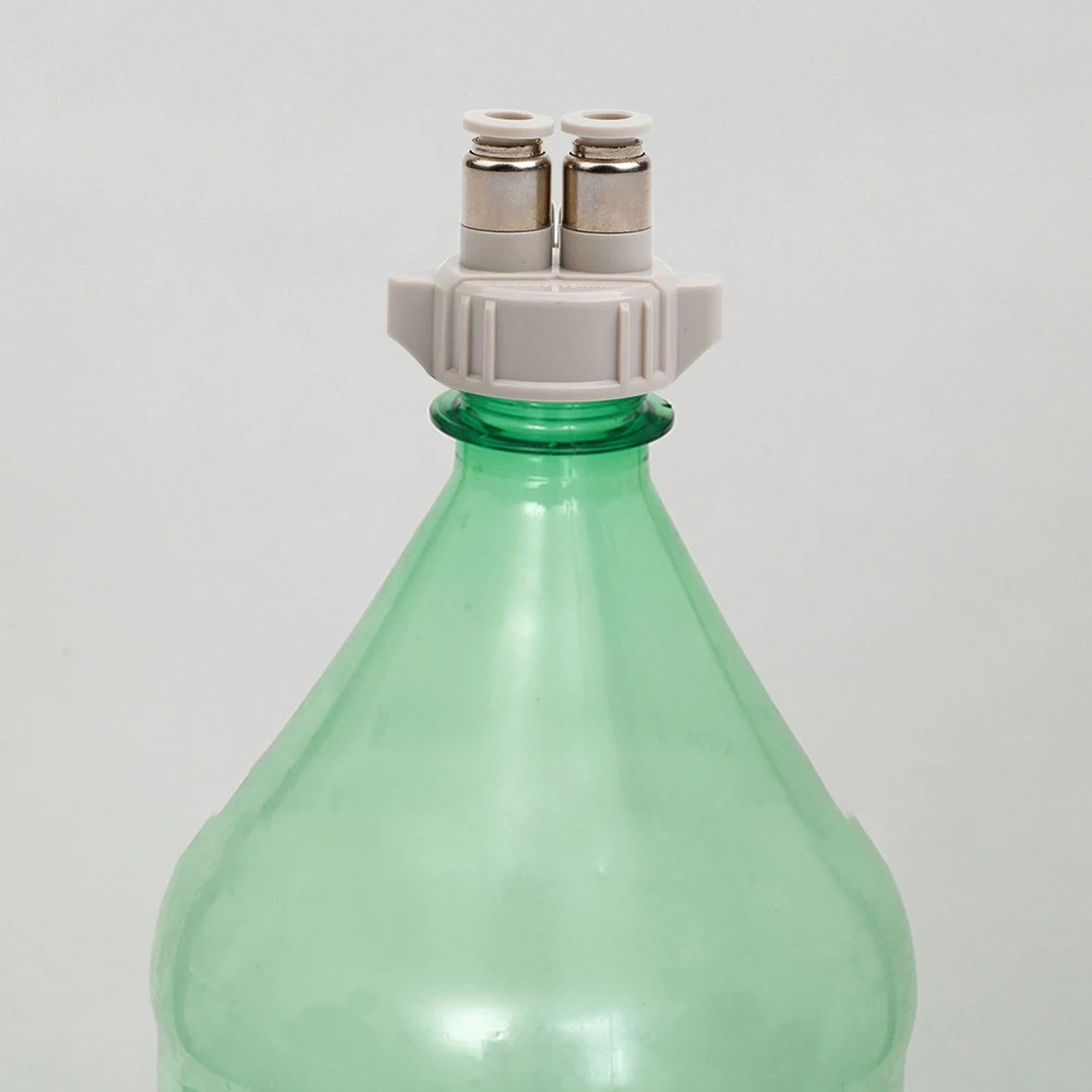 Двойной разъем комплект системы CO2 крышка для бутылки генератора аквариума