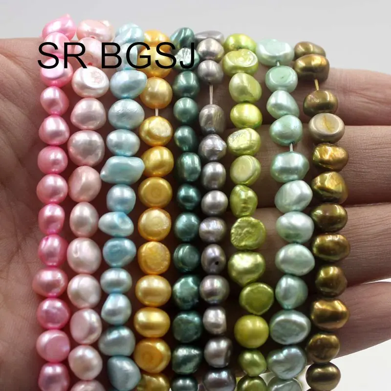 Бесплатная доставка SR 7 8 мм Оптовая торговля барокко картофельный жемчуг