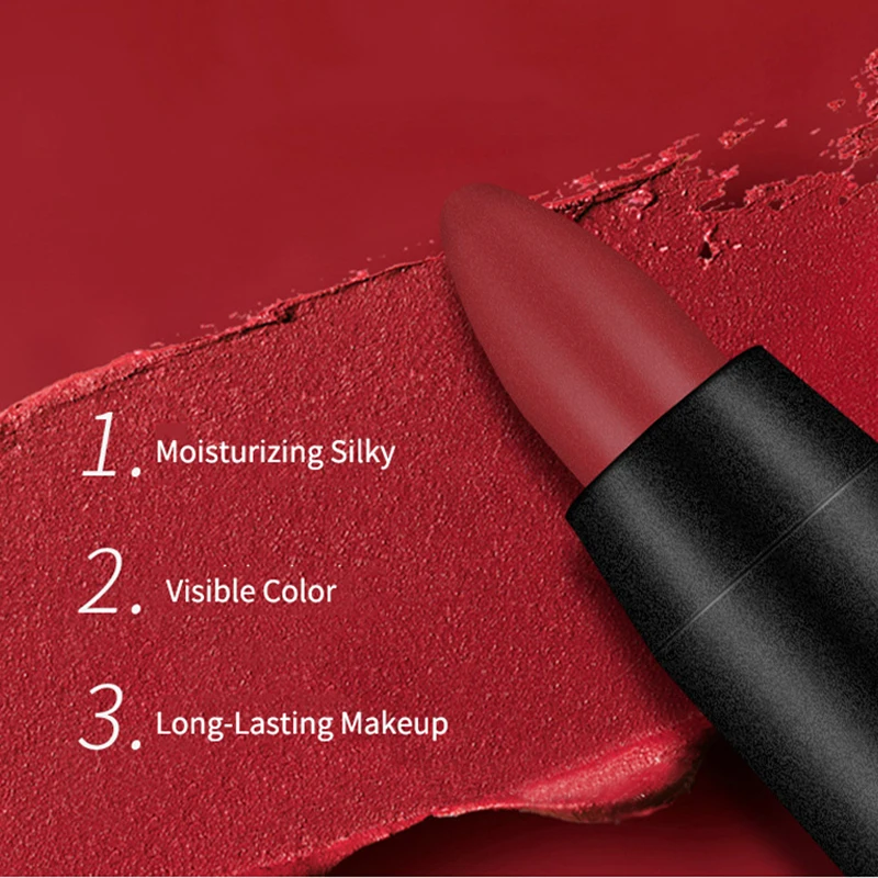 Матовый карандаш для губ 19 цветов водостойкая матовая помада косметика бальзам