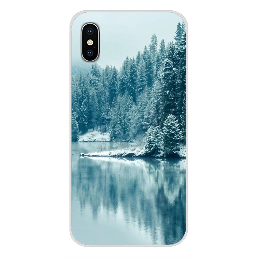 С изображением заснеженной горы пейзаж фоны для фотографирования морские волны