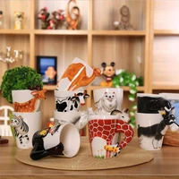 cfen as ceramic coffee cup milk tea mug 3d animal shape hand painted animals mugbirthday gifts