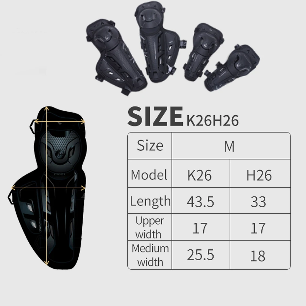 

Scoyco Motorcycle Knee Pads Motocross Off-road Knee Guard Protective Gear Wearable Motocross Elbow Pads+Knee Pads Four Seasons