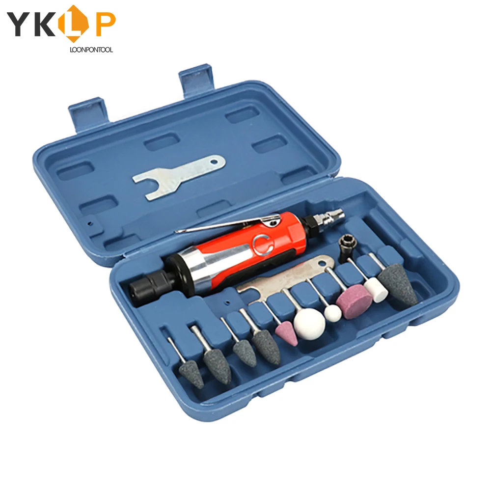 

Pneumatic Tool Pneumatic Grinder Carving Set Pneumatic Air Grinder for Metal Engraving Grinding Polishing Kit