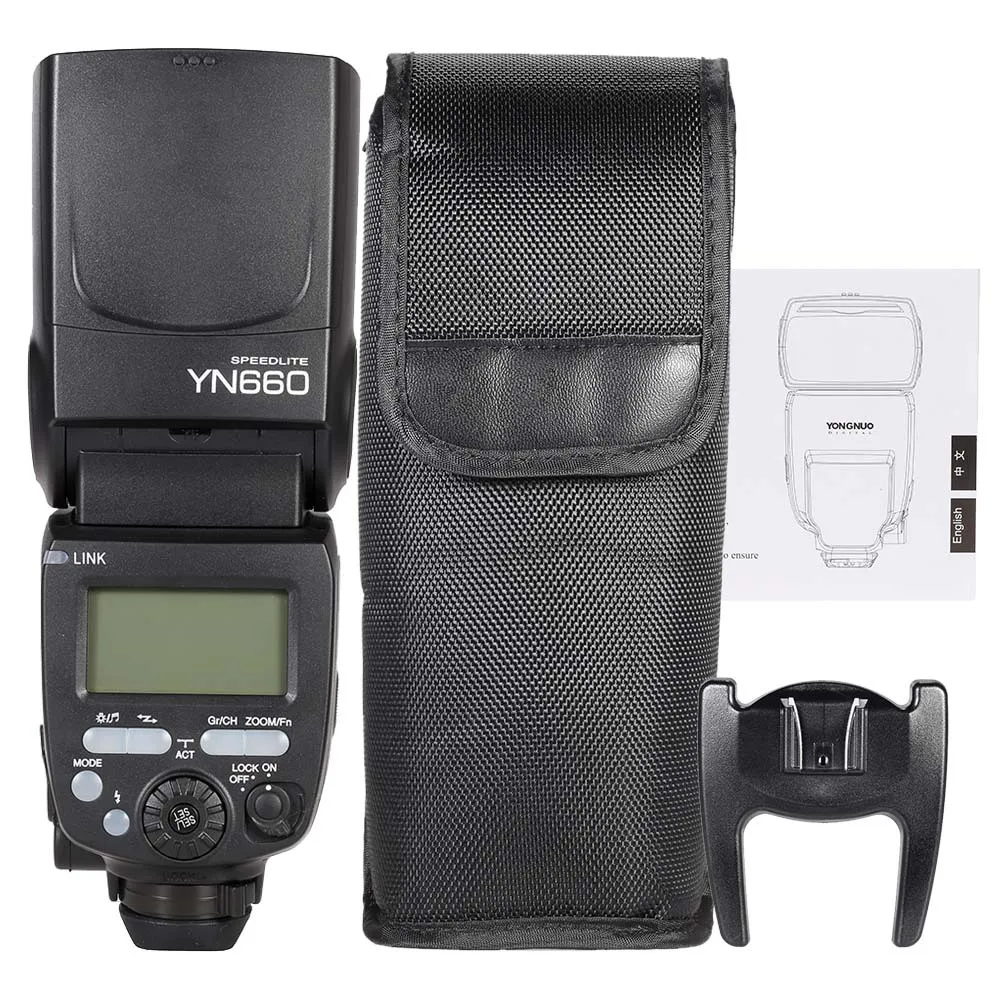 Беспроводная вспышка YONGNUO YN660 2 4 ггц GN66 Master Slave flash Speedlite для DSLR-камер | Электроника
