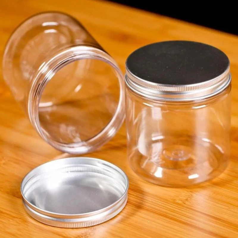 

30-250ml Transparent plastic aluminum cap bottle cosmetic box travel bottle The stylish and unique design 1 Pcs New