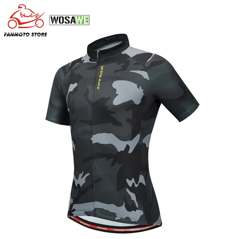 Вело Джерси WOSAWE Мужская быстросохнущая одежда для горных велосипедов дышащая