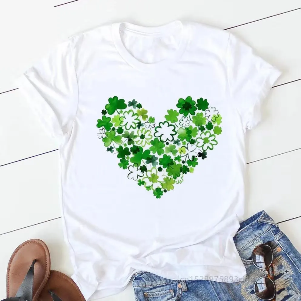 Женская футболка с цветочным принтом в виде РОЗОВОГО СЕРДЦА хлопковая