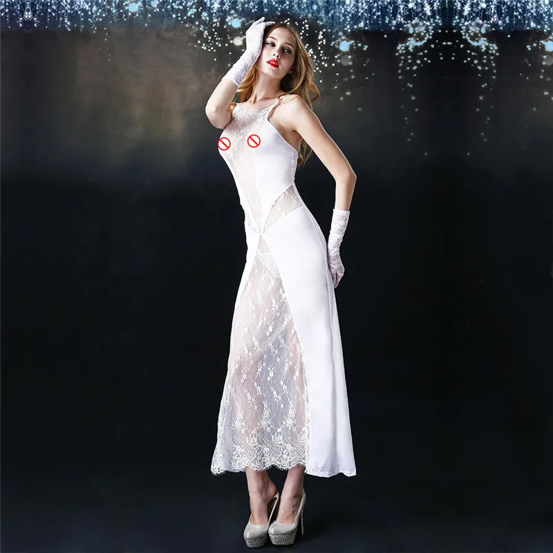 

Women Erotic Underwear Queen Cosplay Lingerie Sexy Hot Erotic Cosplay Costumes White Lace Tenue Sexy Lingerie Babydoll Dress