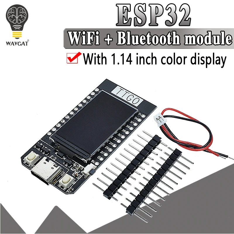 TTGO T дисплей ESP32 WiFi E Bluetooth модуль макетная плата для Ar duino 1 14 Polegada LCD 4