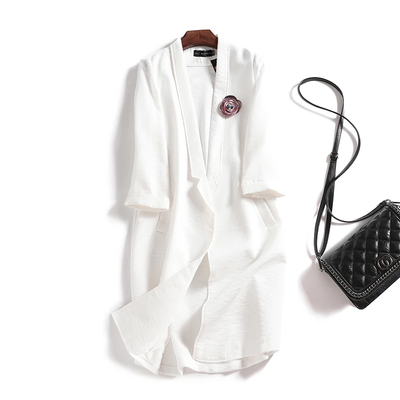 Женский офисный пиджак больших размеров 2020 элегантный модный осенний кардиган M