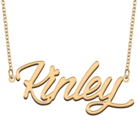 necklace with name kinley for his her family member best friend birthday gifts on christmas mother day valentines day