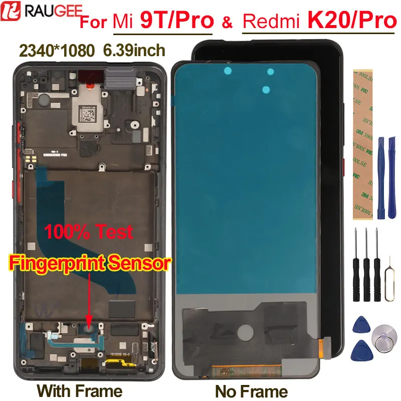 Экран для Xiaomi Mi 9T ЖК дисплей сенсорный экран Amoled разблокировка по отпечатку