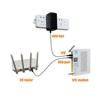 rechargeable 5000mah 5v 9v 12v ups uninterrupted backup power supply 5 5x5 1mm output for wifi router led cctv camera