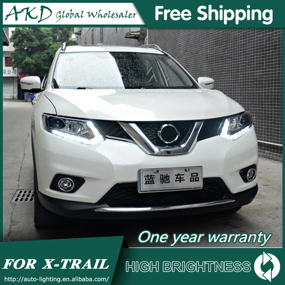 Головной светильник s для автомобиля Nissan X-trail 2014-2016 Rouge DRL Дневной ходовой головной