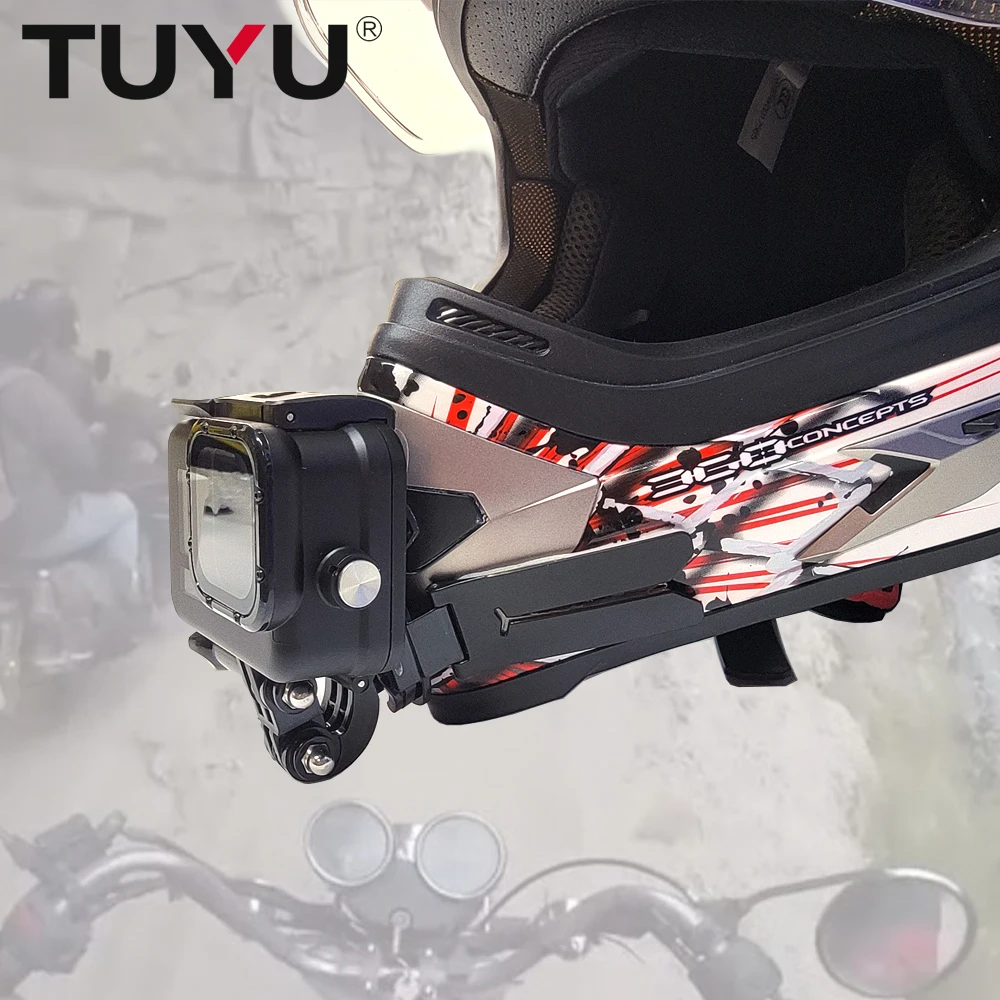 Ремень для крепления на мотоциклетный шлем складной держатель GoPro Hero 10 9 8 7 6 5 Insta360