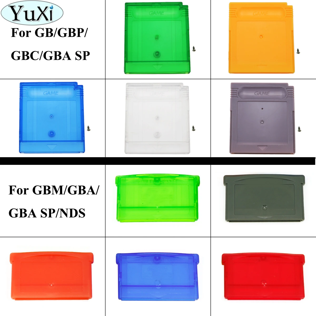 Сменный картридж YuXi для игры GBA SP корпус картриджа GBM GB GBC GBP чехол NDS карты|Запасные