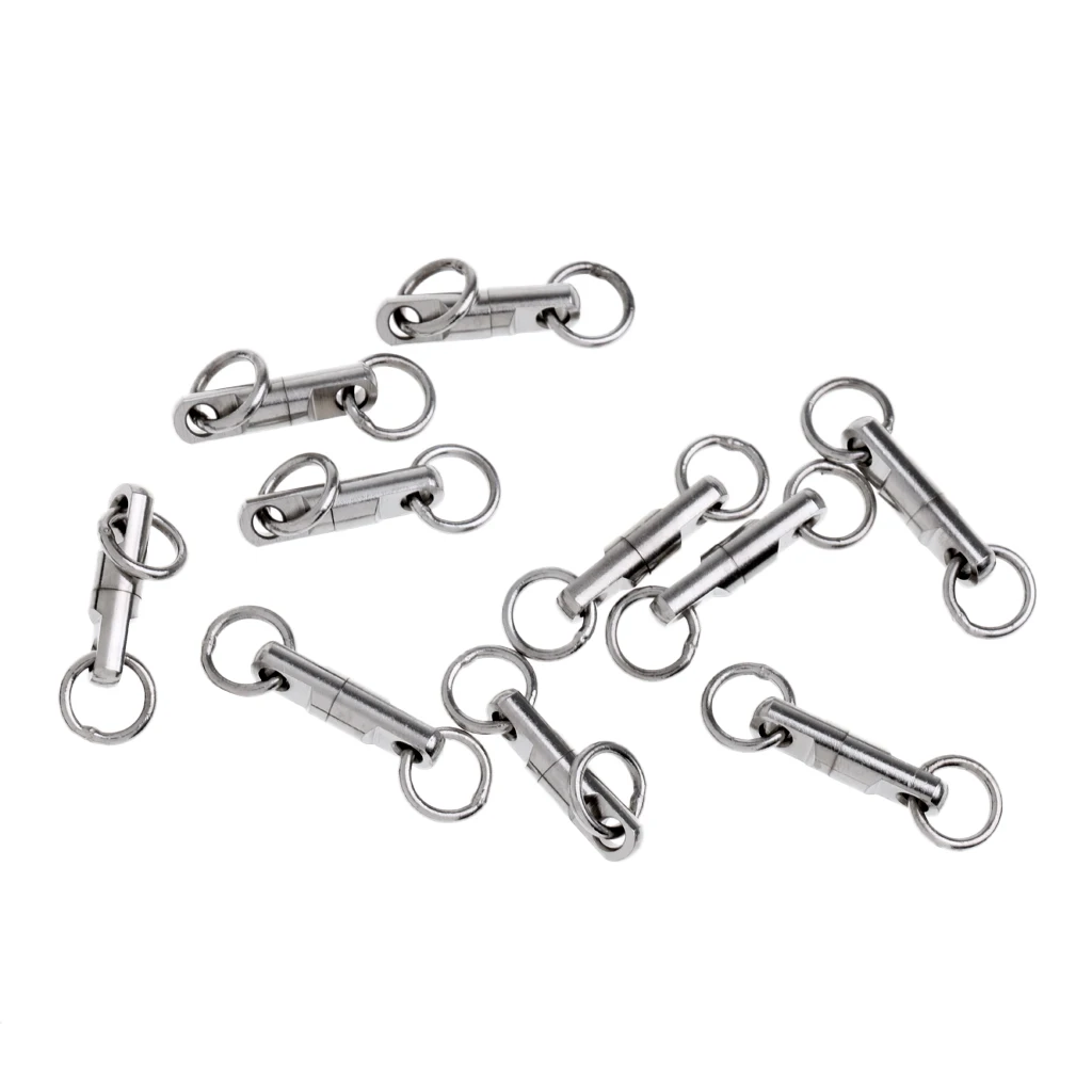 

100pcs Fishing Ball Bearing Swivels Heavy Duty Big Game Fishing Swivels 5mm
