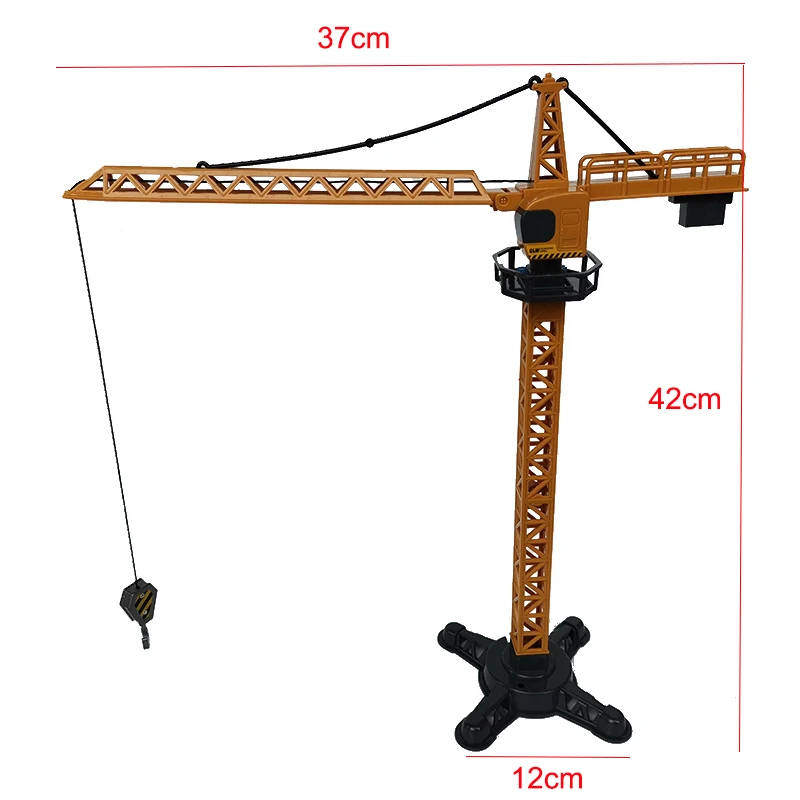 Simulated Alloy Construction Toys Tower Crane Truck Model Crane Toy Boys Kids Buliding Construction Site Lift or Elevator Blocks images - 6