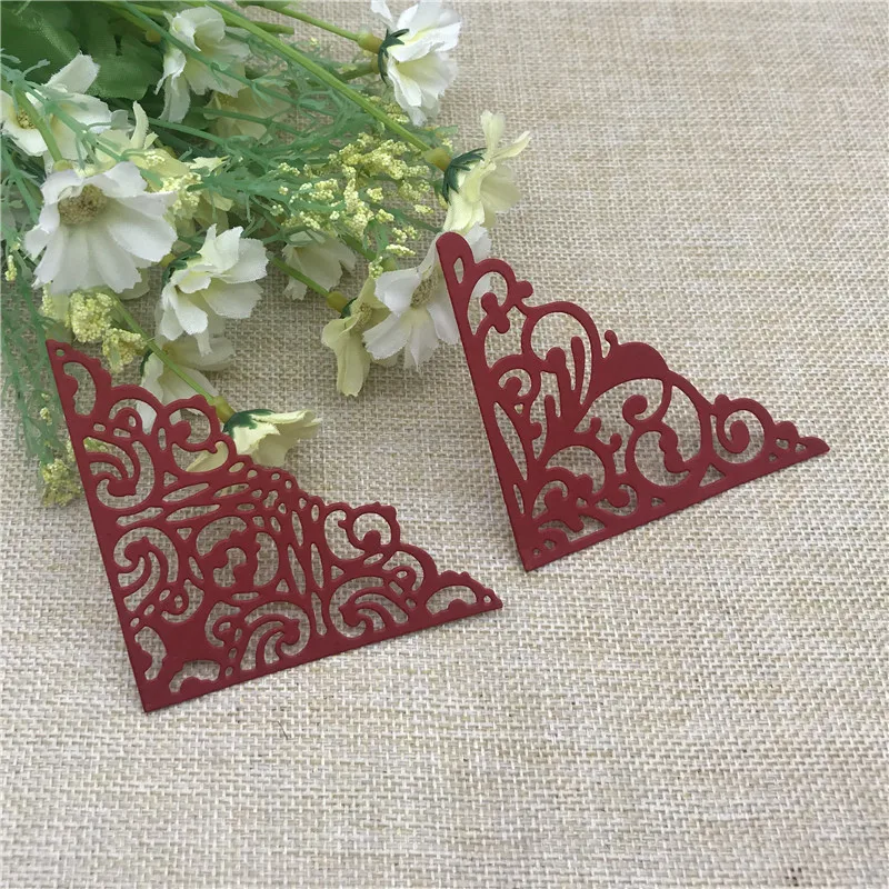 Небольшой цветок рамка кружева металлические режущие штампы трафареты для DIY