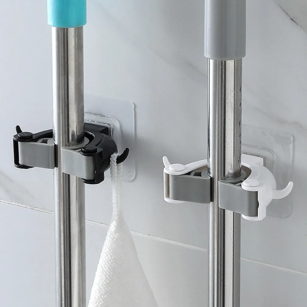 

Настенный органайзер для швабры, держатель, вешалка для щетки, метлы, стеллаж для хранения в ванной комнате, подвесные крючки для труб, бытов...