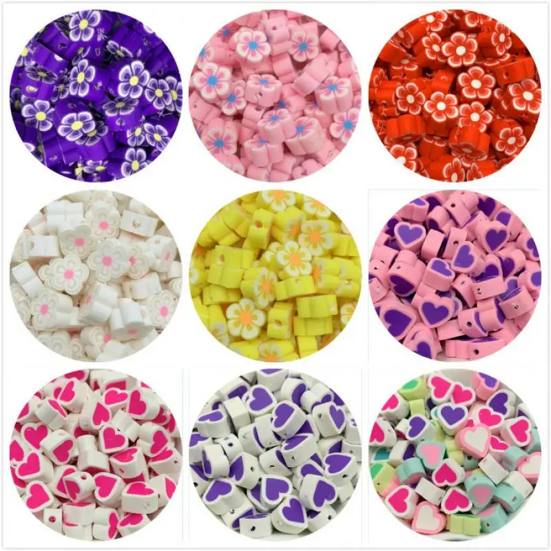 

25pcs 10mm Clay Spacer Beads Polymer Clay Beads For Jewelry Making DIY Handmade Crafts Accessories