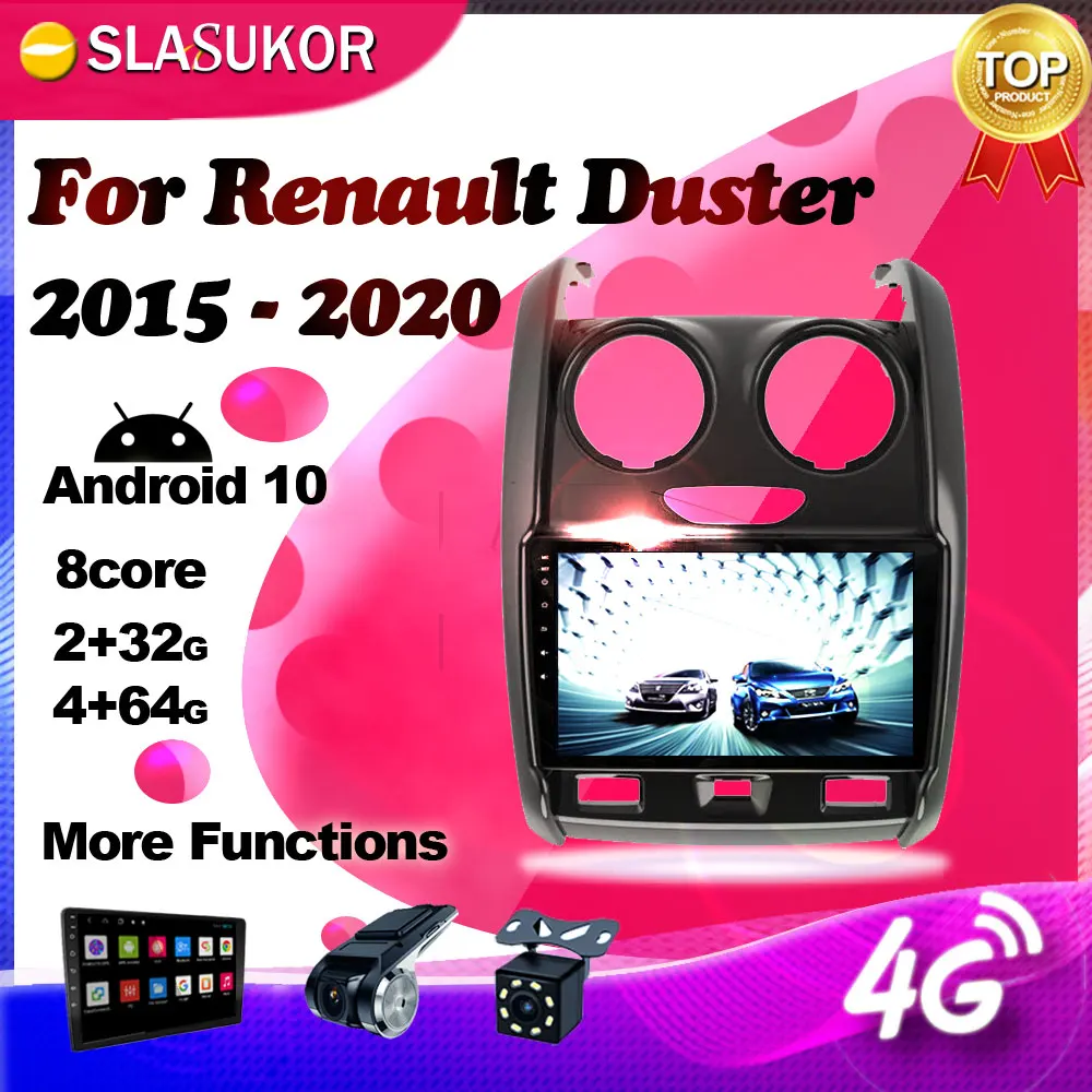 Android 10.0 Multimedia Player For Renault Duster 2015 2016 2017- 2020 Navigation 4G Car Auto Radio GPS Keine No 2din 2 din DVD |