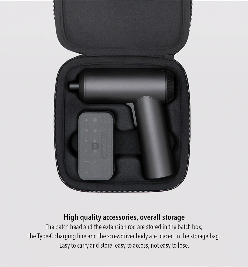 Оригинальная Беспроводная электрическая отвертка Xiaomi Mijia, портативная мини-отвертка, 2000 мА/ч, перезаряжаемая, с 12 шт., S2, винтовые биты, инструмент 33