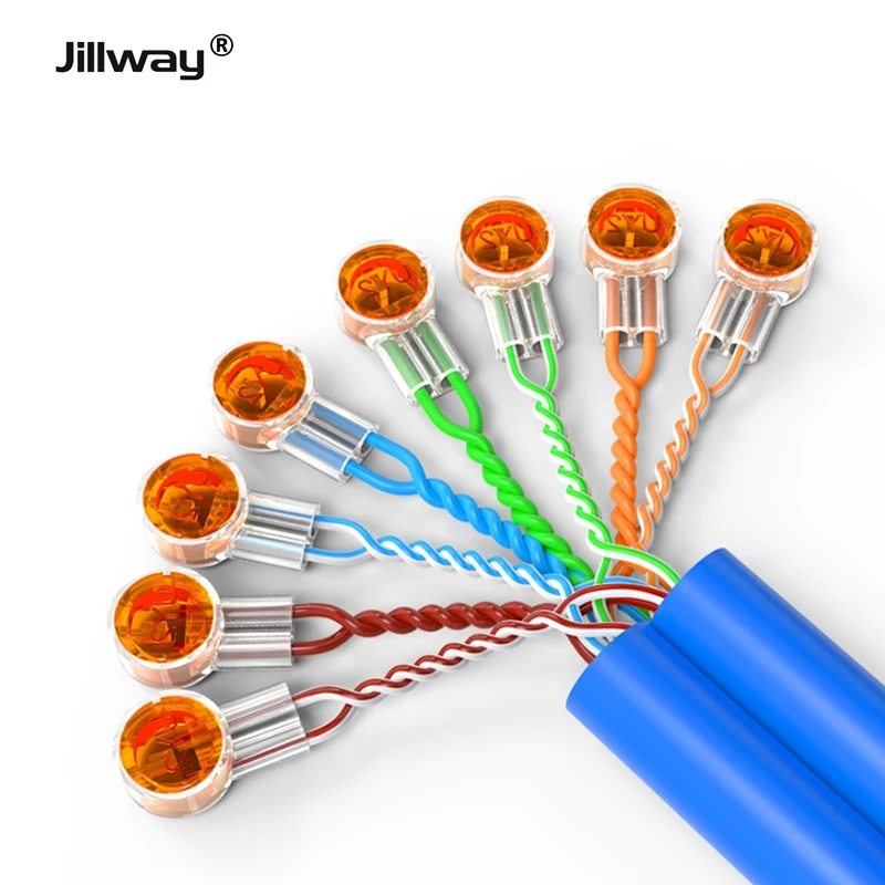 Соединитель Jillway K1 K2 K3 обжимное соединение RJ45 rj11водонепроницаемый проводной Ethernet