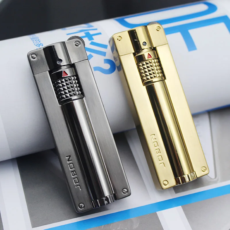 Высококлассная турбо-зажигалка JOBON с фиксированным пламенем металлическая