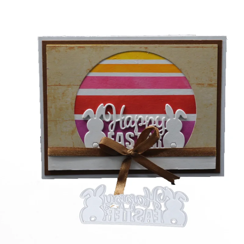 Трафареты для вырезания металлических изделий в стиле Счастливой Пасхи кролик