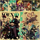 Анимированный постер Ao no Exorcist из японского аниме, постер из крафт-бумаги, художественная наклейка для дома, детской спальни, бара, Настенный декор