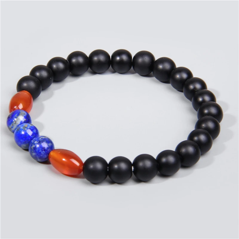 Boho Fashion Beaded Bracelet Men Women Natural Stone Wood Red Agates Turquoises Beads Sets Jewelry Bracelets &amp Bangles | Украшения и