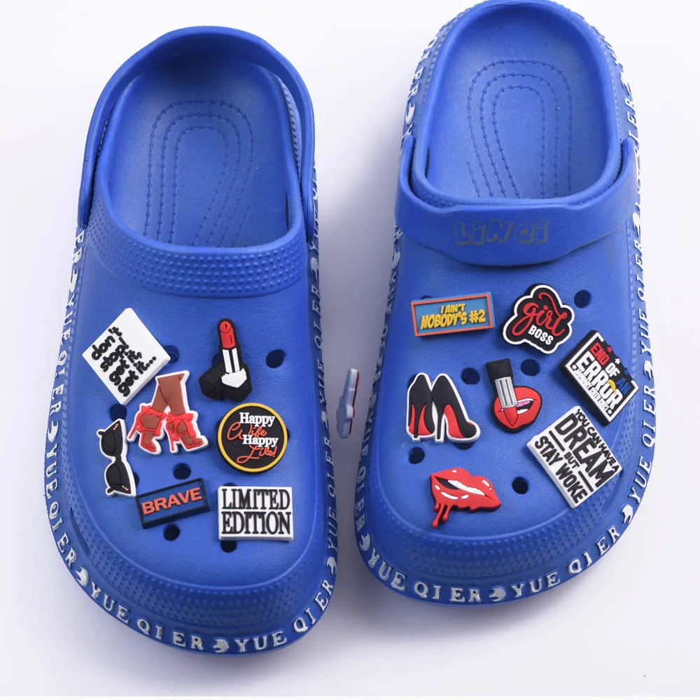 New Customize Mexican  Loteria Tarot Croc Charms Fit  For Clog Shoe Decoration Sandals Pvc  For Adults Gifts Croc Accessories