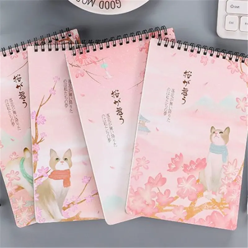 1 шт. креативные персонажи из мультфильмов Kawaii флип катушки Тетрадь блокнот