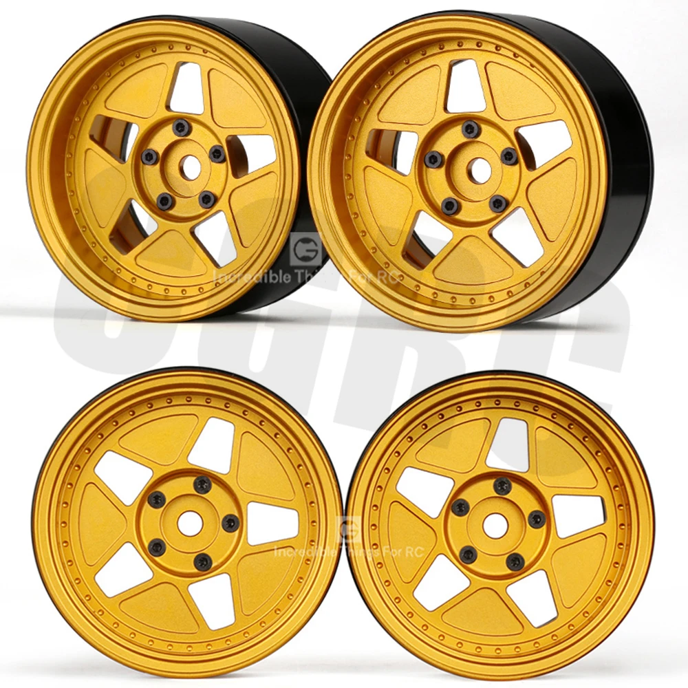 Металлический сплав с ЧПУ 4 шт. высокое качество 2 дюйма Beadlock обод колеса для/10 Rc