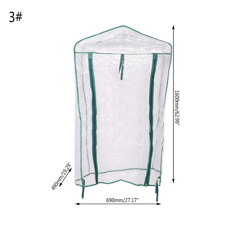 

Mini PVC Warm Garden Tier Household Plant Greenhouse Cover Transparent Portable