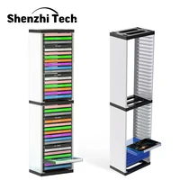 game card box storage stand for ps5 switch xbox storage tower for ps5 disk rack xbox game card box holder vertical stand